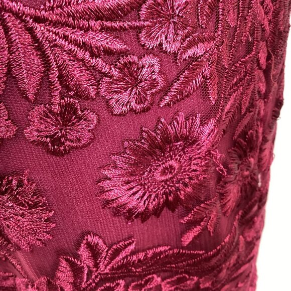 Sail To Sable Size Medium Lace Embroidered Dress Lined Short‎ Sleeves - Picture 10 of 10